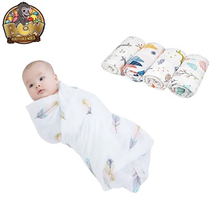 BCW Baby Muslin Blanket 120*110cm Infant Receiving Blanket Random