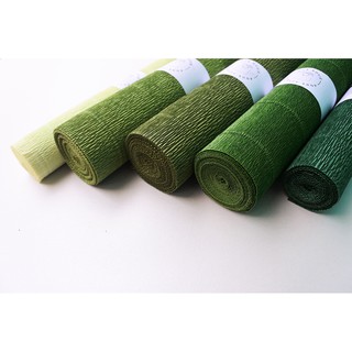 Italian Crepe Paper 180g Green Palette (from Italy)