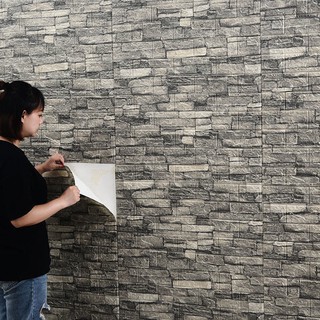 SALE DIY Self 3D Brick wall stickers Living Room Decor Foam adhesive wall decor Waterproof wallpaper design for bedroom