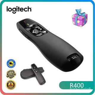 Logitech R400 Wireless Presenter USB Red Laser Pointer PPT Remote Control Pen Teachin Presentation