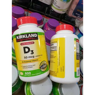 Kirkland Signatures Vitamin D3 50 mcg (200 IU)
