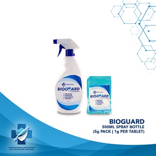 Bioguard | Disinfectant Spray and Multipurpose Household Cleaner | Spray Bottle and 5x1gm Tablets (1)
