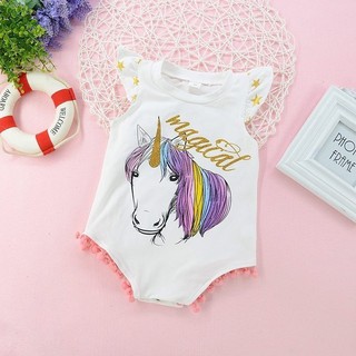 Baby Girls Romper Set Infant Cotton Clothing T-shirt Vest (1)