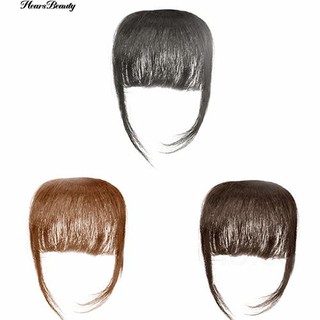 COD♠™ Women Girl Thin Straight Clip on Front Fringe Bangs Hair Extension