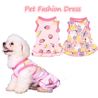 Dog Dress Pet Skirts Summer Clothes for Dogs Cat Cute Pet Dress Princess Mini Skirt Comfortable Soft and Elastic Thin Small Dog Cat Clothes