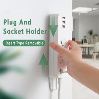 Home Wall-mounted Plug-in Board Router Plug-in Line Board Holder BL (4)
