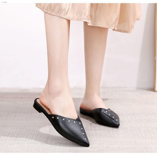 New products┅✾❒【QUEEN】Korean Fashionable design loafer sandals flat for ladies shoes (2)