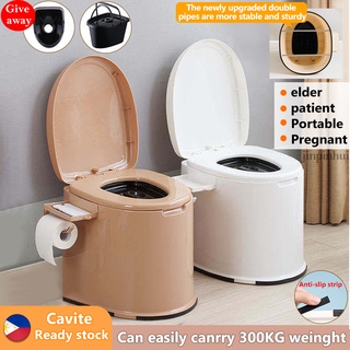 【PH Ready Stock】Mobile Toilet Elderly Pregnant Women Adult Toilet Portable Foldable Plastic Toilet (1)
