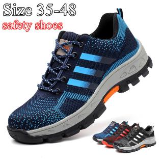 Plus size 35-48 Men and Women Safety shoes Anti-smashing Anti-piercing Breathable Lightweight Work 0