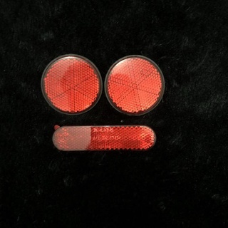 Round Cat Eye Reflector / Red Fender Cat Eye For Vespa
