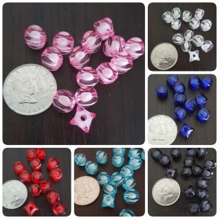 50pcs 10mm Star fruit shaped balimbing sago/ candy beads