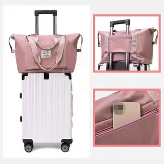 [COD] Large Capacity Foldable Travel Bags Waterproof Luggage Tote Handbag Travel Duffle Bag Gym Yoga (8)