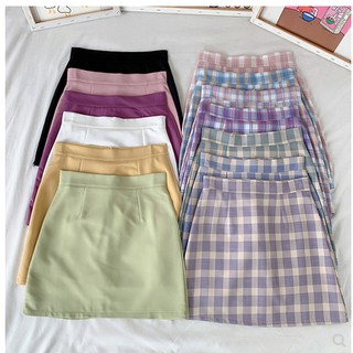 Summer 2020 New Sweet Salt BM Style Sub Skirt Ins High Waist Slim Wrap Hip Skirt A-line Short Skirt for Women