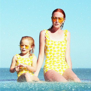 .U.-Family Matching Women Kid Baby Girl Lemon Tankini