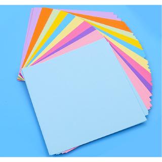 100 PCS 10 Colors Of Handmade Origami DIY makes special color paper cut.