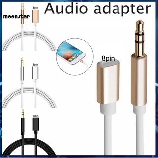 MS Portable Audio Wire 8Pin to 3.5mm AUX Cable Adapter Stable Performance