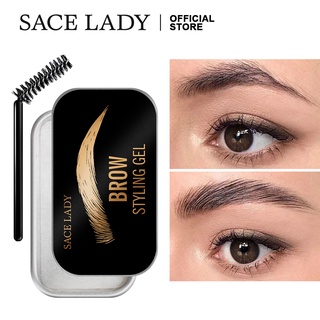 ☊∈SACE LADY Eyebrow Set Waterproof Eyebrow Soap with Trimmer Brow Styling Wax Long Lasting Eyebrow G