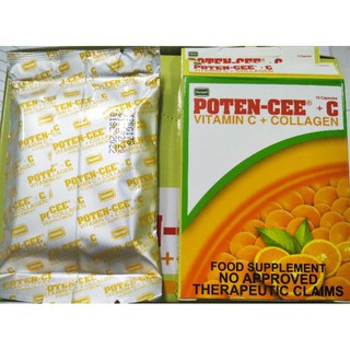 ▧(10 Capsule+ 2 ) Poten-cee + C ( Vitamin C + Collagen) 10's Capsule in a box