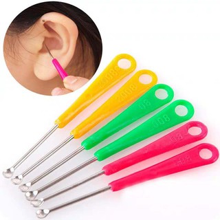 KFY#shop Stainless Earpick Ear Cleanser Assorted Color 1pcs Ear Cleansergame pad