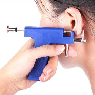 Stainless Steel Body Piercing Tool Kit Professional Ear Nose Navel Piercing Machine