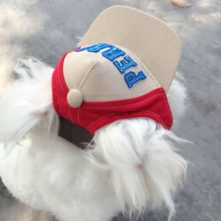 tranquillt Breathable Dog Hats for Pets Cute Summer Baseball Sun Cap with Ear Holes for Small Dog (2)