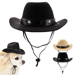 Cowboy Pet Dog Hat Fashion Holiday Outdoor Funny Head Accessory Costume Cosplay