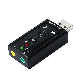 ❖Portable USB 2.0 External Sound Card Virtual 7.1 Channel Stereo Audio Adapter