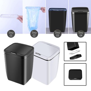 Automatic Contactless Infrared Sensor Trash Can 12 Litre Eco-Friendly Trash Bin For Home Office