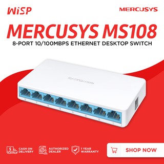 Mercusys MS108 8-Port 10/100Mbps Desktop Switch