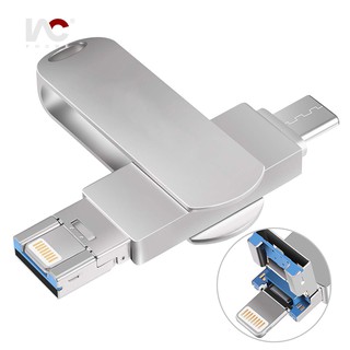 USB Flash Drive 128GB OTG Memory Stick,USB 3.0 U Disk Type C Pen Drive Compatible for Android/iOS iPhone iPad MAC