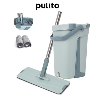 ☜℗Floor Premium Mop with Bucket Map Self Squeezing Smart Multi-function 6 Months Warranty At Pulito
