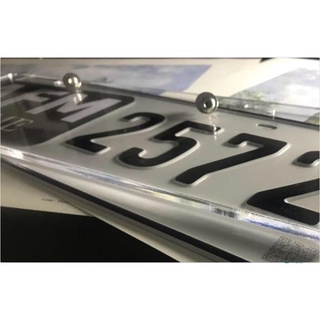 CAR ACCESSORIES✸✣Acrylic Plate Cover for Cars Trucks Vans Bus with FREE SCREWS
