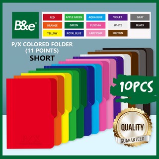 bnesos Stationary School Supplies Paper White Folder Colored Folder Size Short 11Points 14Col 10's (1)