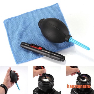 【TRU】3 in 1 Lens Cleaning Cleaner Dust Pen Blower Cloth Kit For DSLR VCR Camera (1)
