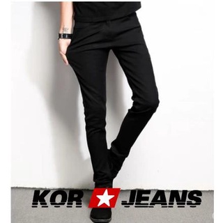 ◐37004 Best selling stretchable skinny jeans for men BLACK BLUE