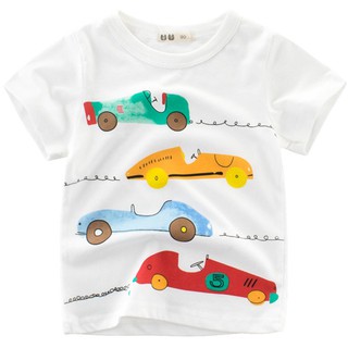 Baby Boys Cartoon Printed T-Shirt Cotton Shirt Top Clothes