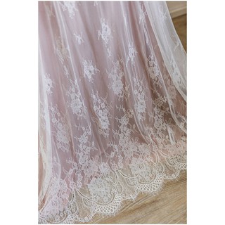 3Meter /Lot Embroidery Lace Applique Flower Fabric Lace Trim Sew Collar Patch Wedding Gown Bridal Dress DIY For Bridal Dress Wedding Dress