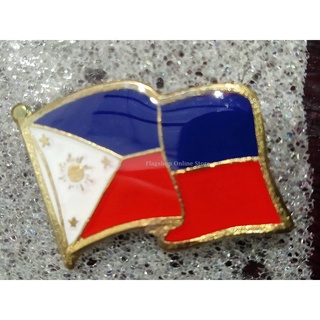 Philippine Flag Pin BIG Flag label Pin