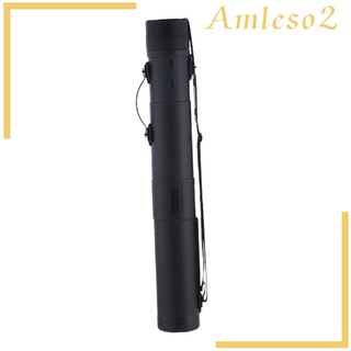 [AMLESO2] Black Poster Art Drawings Document Storage Tube Holder Carry Case 30\" to 53\"