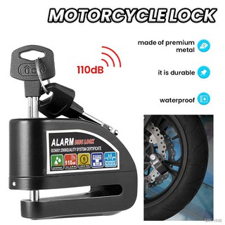 【SPOT】◇♟Motorcycle Alarm Lock Motorbike Anti-theft Lock Wheel Disc Brake Security Safety Siren Lock