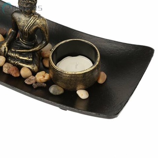 Practical Meditation Buddhism Crafts Candlestick Resin Temple Incense Holder (6)