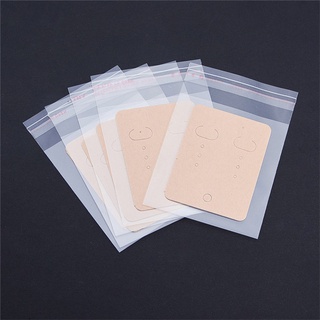 Package, tool20pcs/lot Earrings Packing Bag (opp+paper) Jewelry Packaging Card Pouches Ear Jewelry D