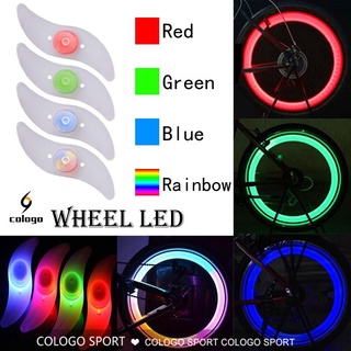 Safety Bright Bike Cycling Car Wheel Tire Tyre LED Spoke Light Lamp # Wheel lamp 02
