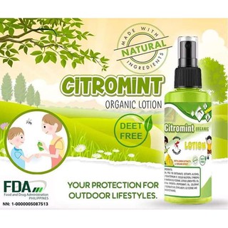 Citromint Organic Lotion/Mosquito Repellent 100ml (1)