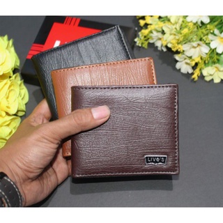 Men's Leather Wallet Folding Wallet 2 Synthetic Leather
