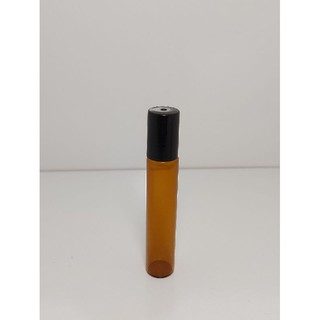 10ml Amber Roller Bottle with Black Cap