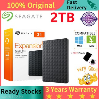 ♠♂☁【Local Shop】Seagate Hard Drive 2TB/1TB High Speed HDD USB 3.0 2.5 Inch External Hard Drive l2cuw