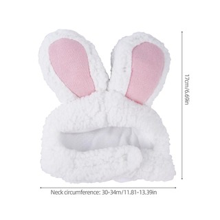 F&T Cute Pet Rabbit Ears Hat for Cat Cosplay Clothes Fancy Pet Bunny Cap Halloween Easter Birthday P (8)