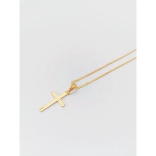 Necklaces❅✻[Tyaa] Jwelry Bangkok 24k Gold Xuping Plated Cross Necklace Box Chain