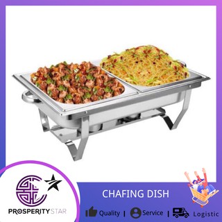 Stainless Steel DOUBLE and SINGLE Chafing Dish 9.5Liter